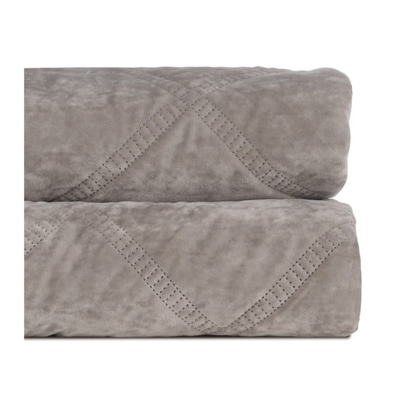 Сиво капитонирано покривало за легло 230x260 cm – Ixia
