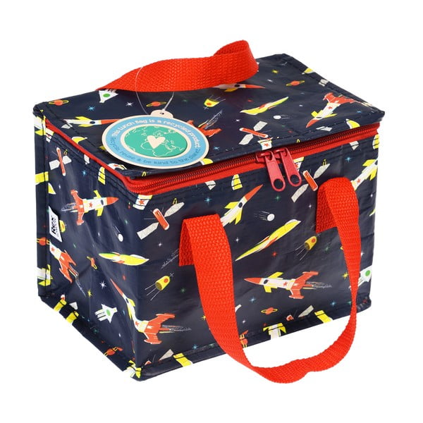 Тъмносиня охлаждаща чанта Space Age Rocket – Rex London-image-3