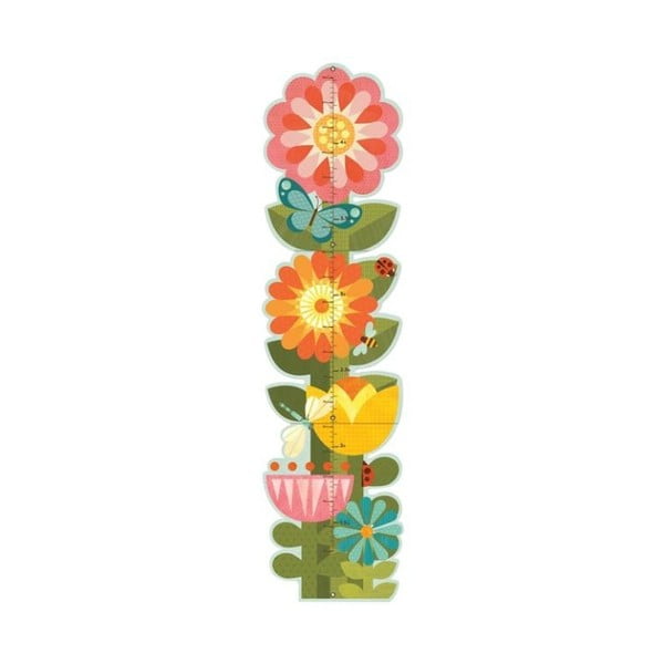 Детски стенен метър Градински цветя - Petit collage