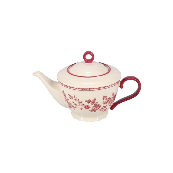 Бордо/в цвят слонова кост порцеланов чайник 920 ml Cyril – S|P Collection-image-2