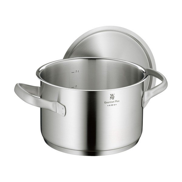 Съд от неръждаема стомана с капак Cromargan® , ⌀ 20 cm Gourmet Plus - WMF-image-4
