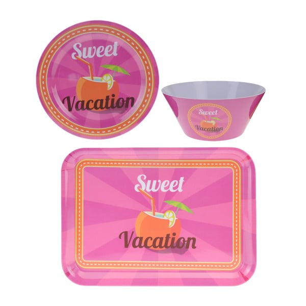 Комплект съдове за готвене за къмпинг от 3 части Sweet Vacation - Postershop