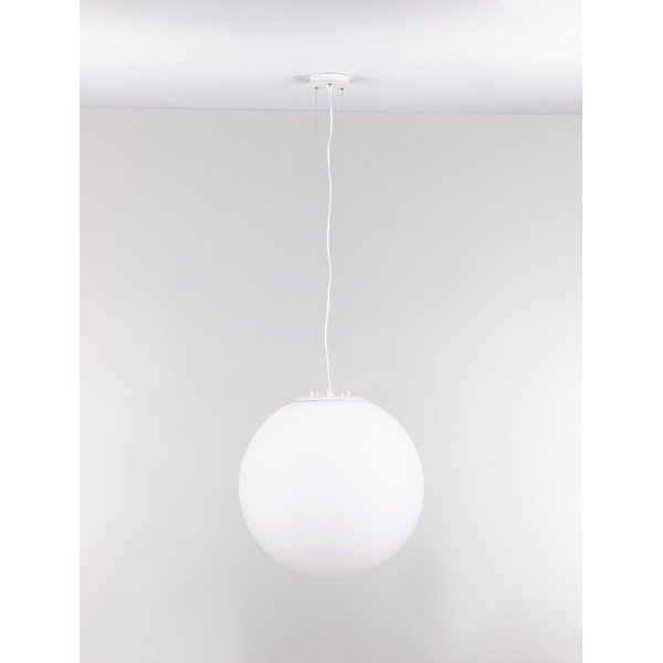 Бяло стъклено висящо осветително тяло ø 50 cm Nevoso – Nova Luce-image-3