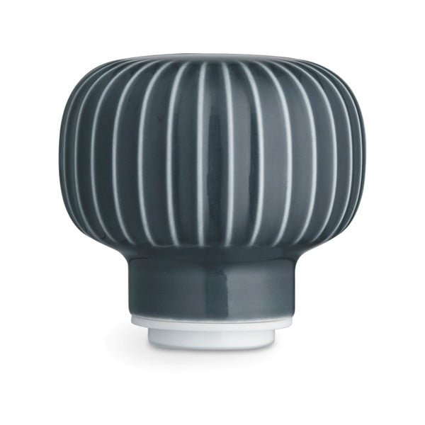 Мелничка за подправки от дъбово дърво с антрацитен детайл от порцелан Hammershoi, височина 13 см Hammershøi - Kähler Design-image-3