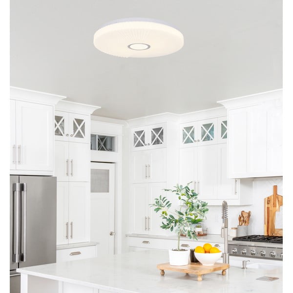 Бяло LED осветително тяло за таван 38x38 cm Sunny – Candellux Lighting-image-1