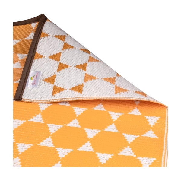 Оранжев килим за външна употреба Шестоъгълник, 90 x 150 cm - Green Decore-image-4