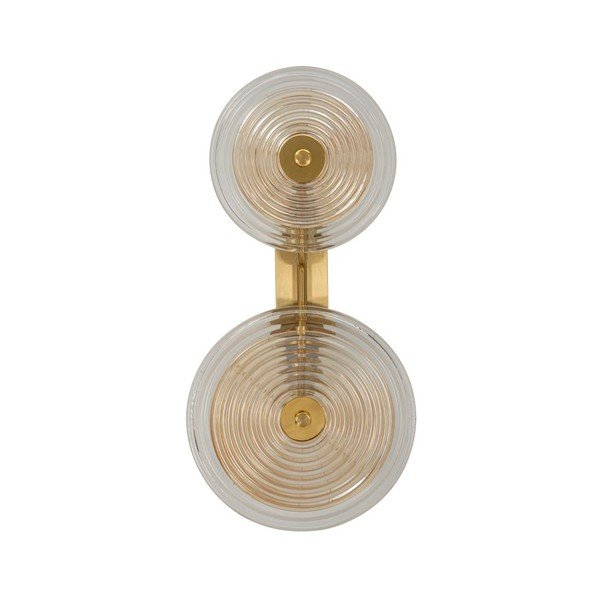 Стъклена стенна лампа  в златист цвят Venice – Mauro Ferretti