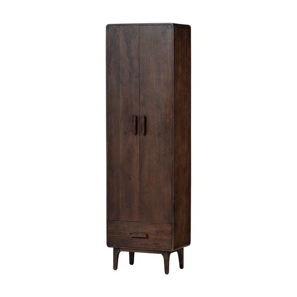 Шкафче от масивно манго в тъмно естествен цвят 60x200x35 cm Liya – WOOOD