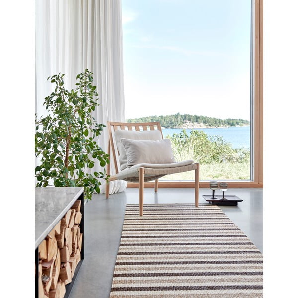 Бежов килим за открито и закрито 70x120 cm Teo Brown – Pappelina-image-2