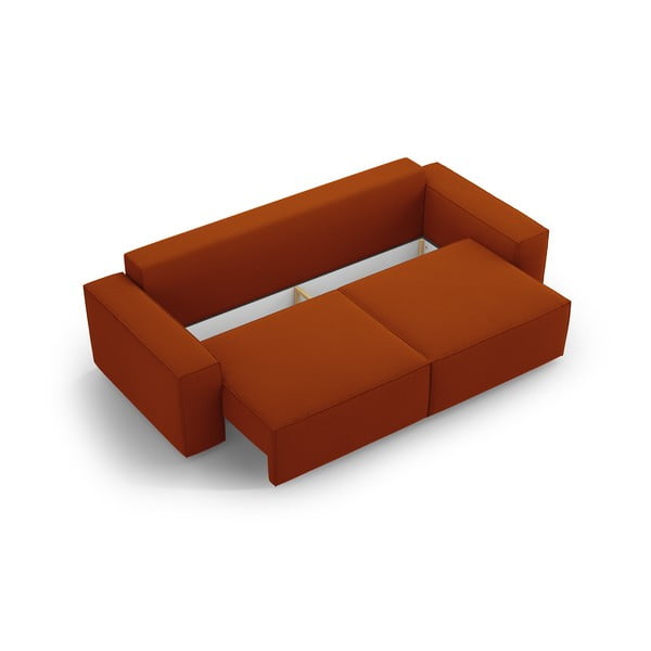 Сгъваем диван в тухлен цвят 247 cm Jodie – Micadoni Home-image-3