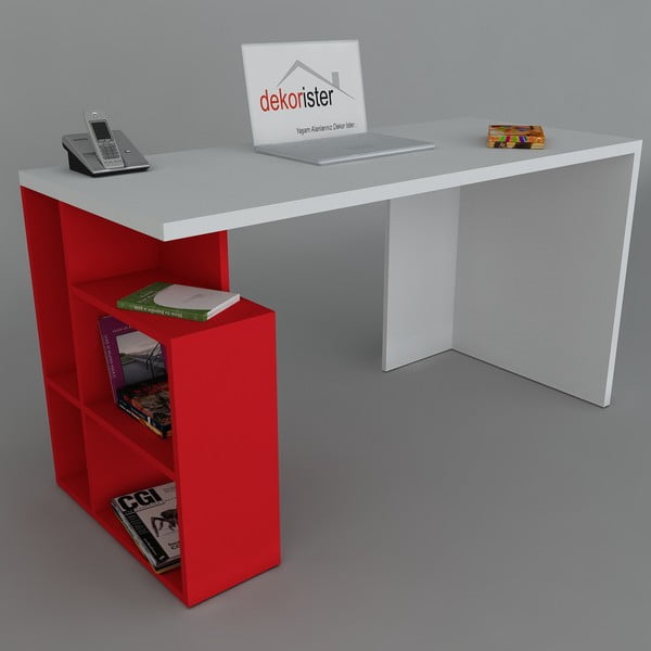 Pracovní stůl Labran Red, 60x120x73,8 cm