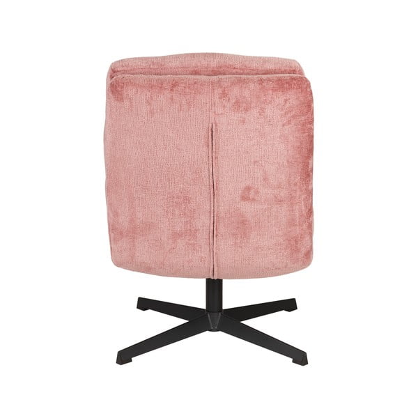 Розово въртящо се кресло Kai – White Label-image-4