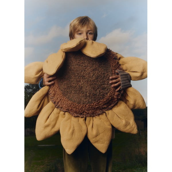 Памучна детска възглавница 90x90 cm Sunflower – Lorena Canals-image-4