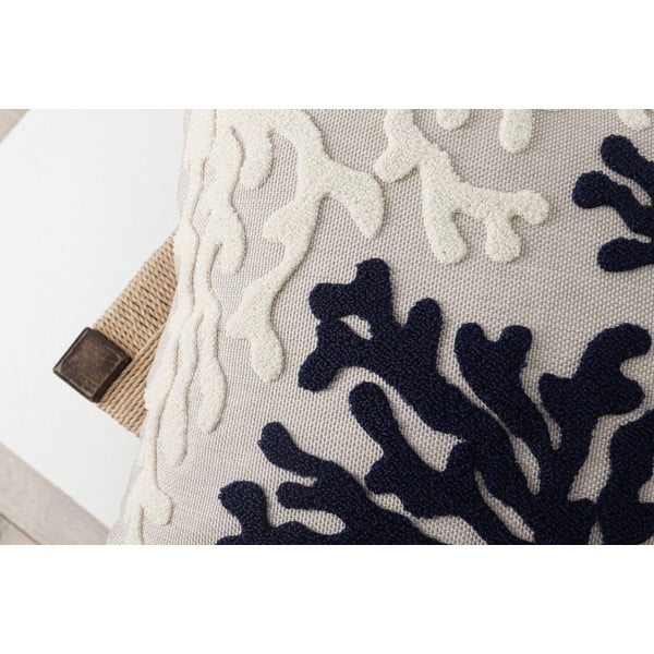 Ленена декоративна възглавница 43x43 cm Mercan – Mioli Decor-image-3