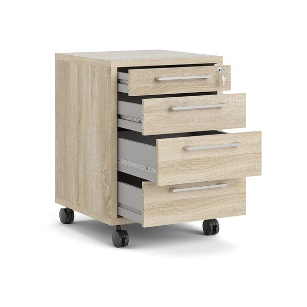 Заключващ се шкаф в дъбов декор в естествен цвят 48x68 cm Prima - Tvilum-image-2