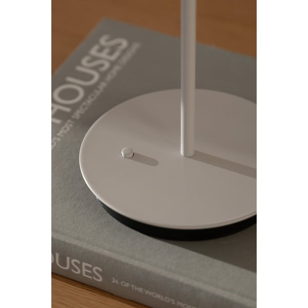 Светлосива метална LED настолна лампа с метален абажур (височина 31 cm) Asteria Move – UMAGE-image-4