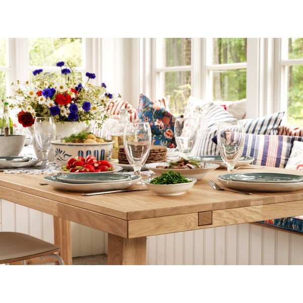 Трапезна маса от полирана дъбова дървесина , 220 x 95 cm Brooklyn - Rowico-image-4