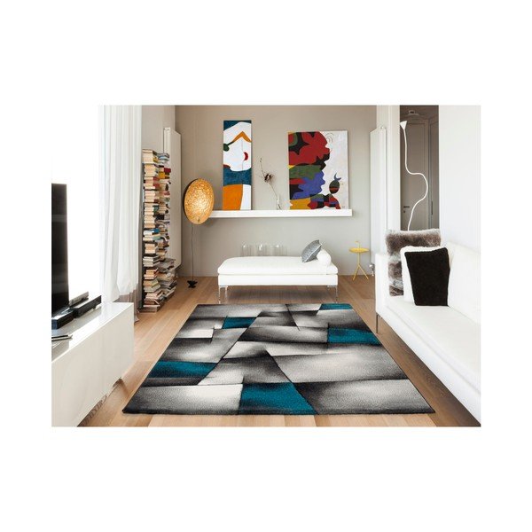 Modro-šedý koberec Universal Malmo, 140 x 200 cm-image-1