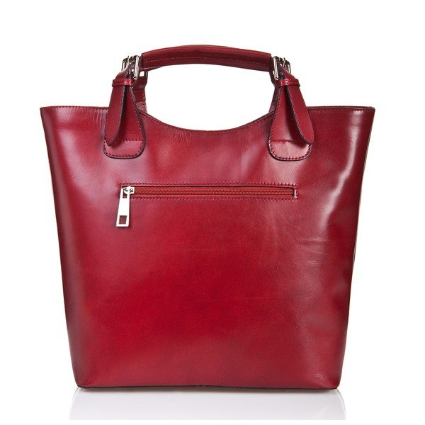 Kožená kabelka Valeria, červená-image-1
