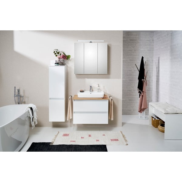 Плоча за умивалник в дъбов декор 78x50 cm Set 360 - Pelipal-image-2