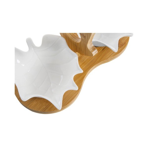 Sada 2 servírovacích mističek s podnosem Bambum Shell-image-1