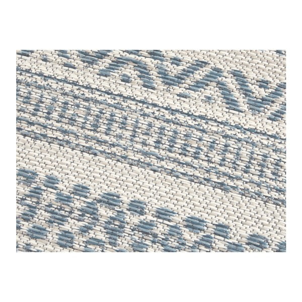 Светлокремав и син килим на открито Bloom Torcy, 80 x 150 cm - Elle Decoration-image-4