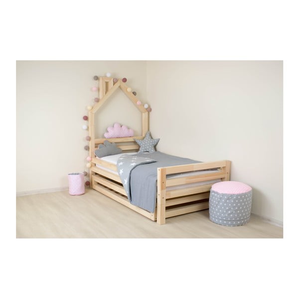 Set bílé zásuvky pod postel a 4 prodloužených nohou Benlemi, pro postel 80 x 160 cm-image-3