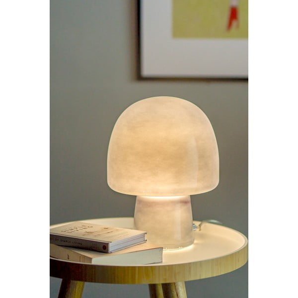 Тъмносиня настолна лампа със стъклен абажур (височина 26,5 cm) Paddy – Bloomingville-image-1