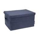 Синя кутия за съхранение Wanda, 30 x 20 cm - Bigso Box of Sweden