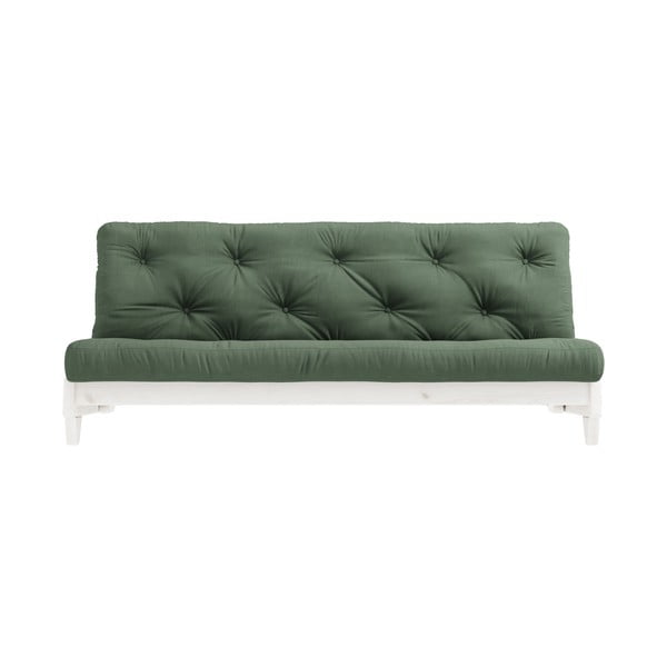 Променлив диван Бяло/маслинено зелено Fresh - Karup Design