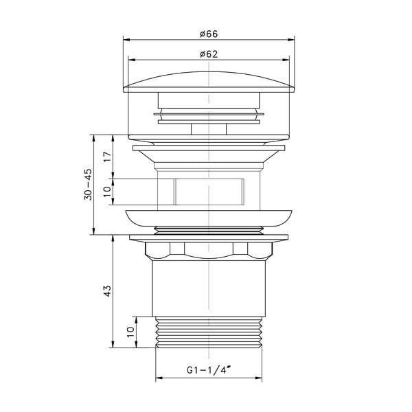 Сифон за мивка Aqualine  – Sapho-image-1
