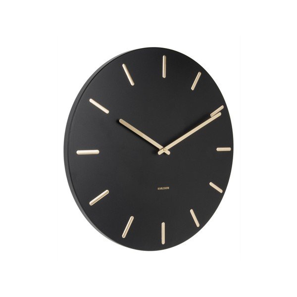 Черен стенен часовник Charm - Karlsson-image-4