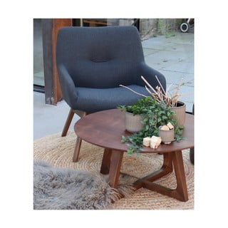 Светлокафяв кръгъл килим, ø 90 cm Bombay - House Nordic