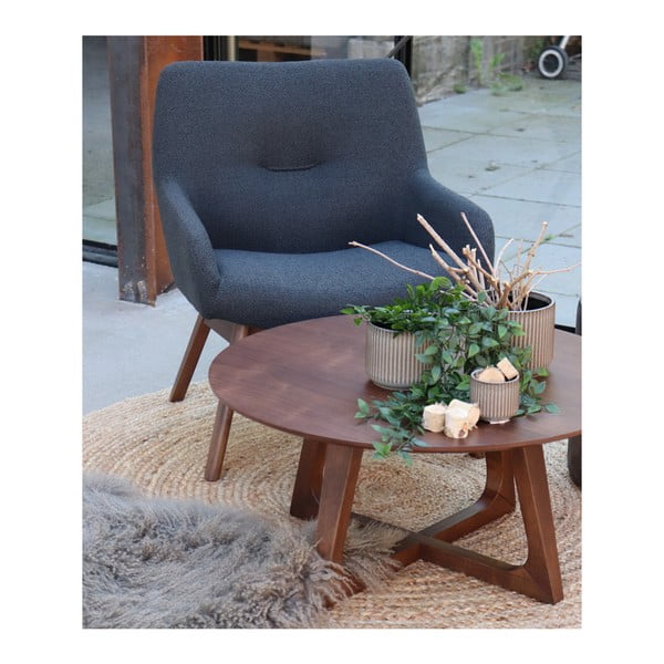 Светлокафяв кръгъл килим, ø 90 cm Bombay - House Nordic-image-1