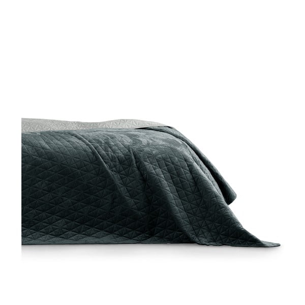 Тъмно сива покривка за легло Graphite, 220 x 240 cm Laila - AmeliaHome
