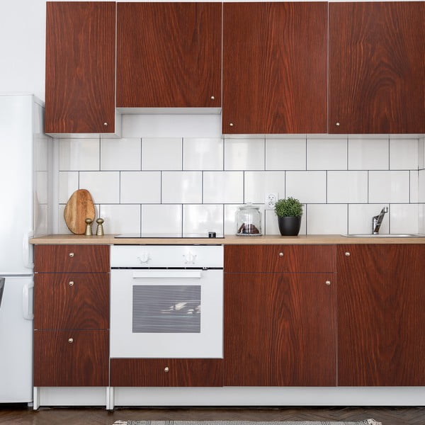 Стикер за мебели 200x60 cm Dark Walnut Wood - Ambiance-image-1