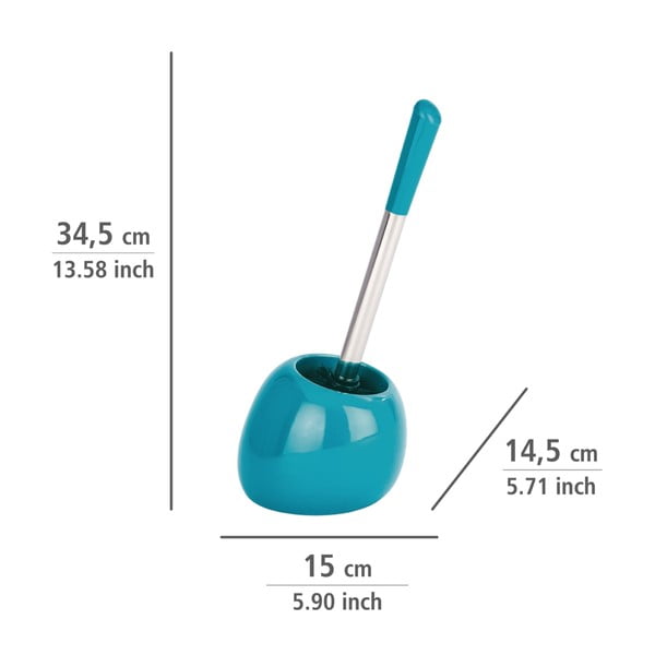 Бензинова синя четка за тоалетна Petrol Polaris - Wenko-image-1