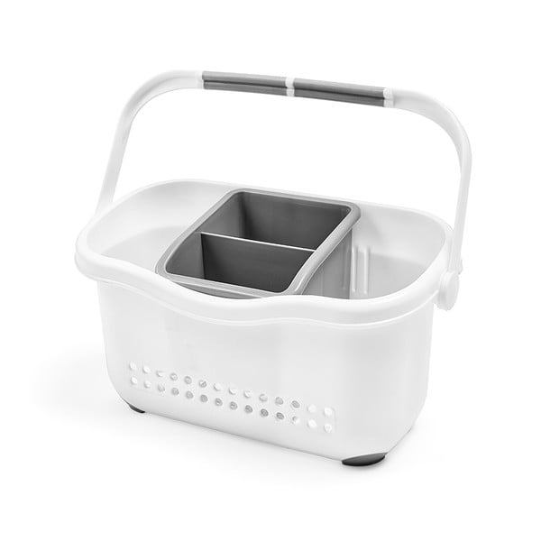 Бяло-сива кошница за мивка Caddy - Addis