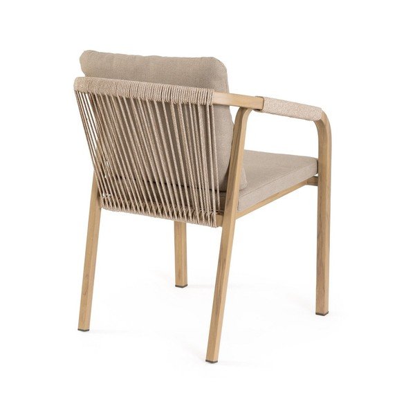 Градински стол метален в естествен цвят Kalimera – Bizzotto-image-4