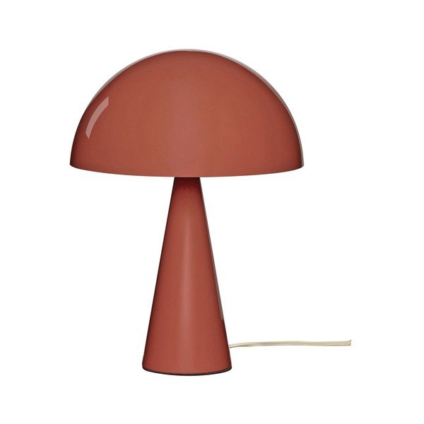 Червена настолна лампа (височина 34 cm) Mush – Hübsch