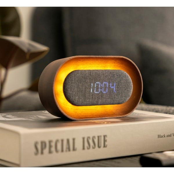 Дигитална аларма Lumos Walnut – Gingko-image-1