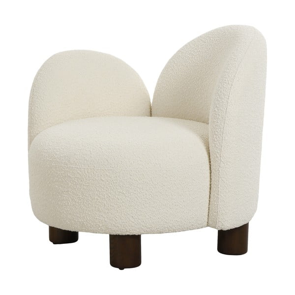 Бял фотьойл от плат букле Honolulu - House Nordic-image-1