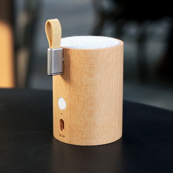 Bluetooth високоговорител от букова дървесина Drum - Gingko