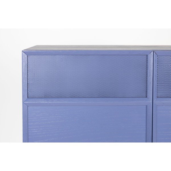 Син скрин от декор от дъб  80x100x45 cm June – Zuiver-image-4