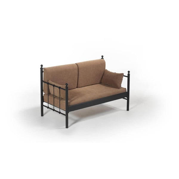 Кафяв двуместен диван за открито Lalas DK, 76 x 149 cm - Unknown