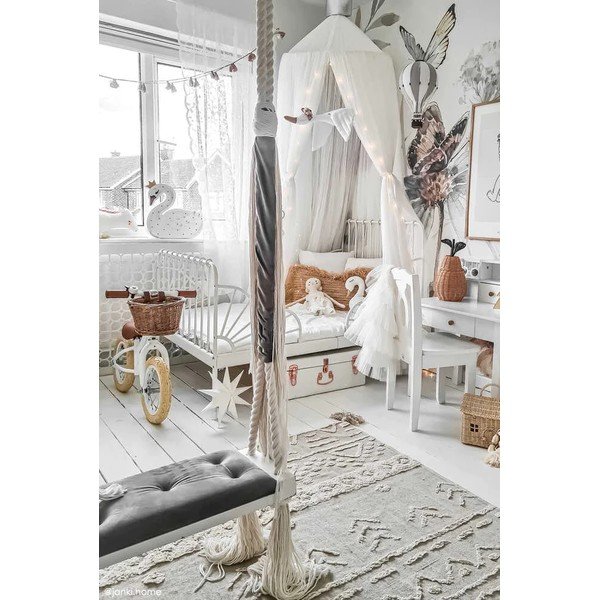 Светлозелен ръчно изработен памучен килим подходящ за пране 170x240 cm Tribu Olive – Lorena Canals-image-1