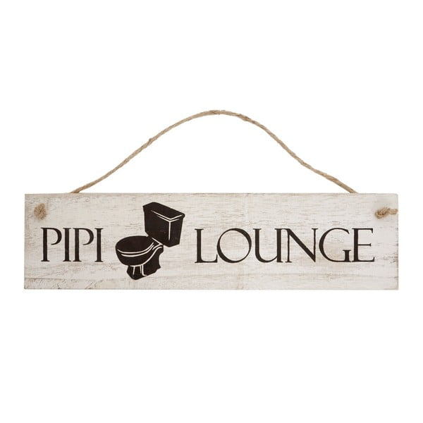 Dřevěná nástěnná dekorace  Mendler Shabby Pipi Lounge