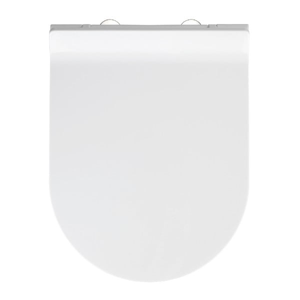 Бяла тоалетна седалка с лесно затваряне , 46 x 36 cm Habos - Wenko