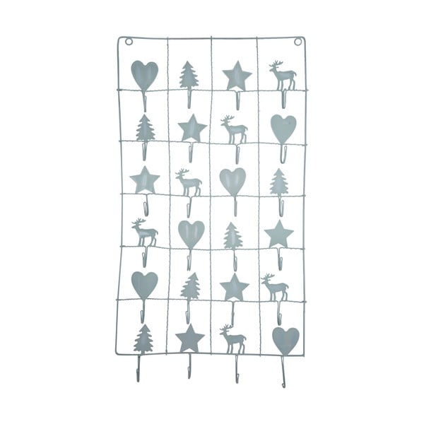 Сив метален календар за Адвенчър , дължина 71 cm - Green Gate