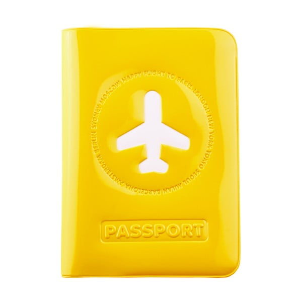 Stylové pouzdro na pas, Žluté